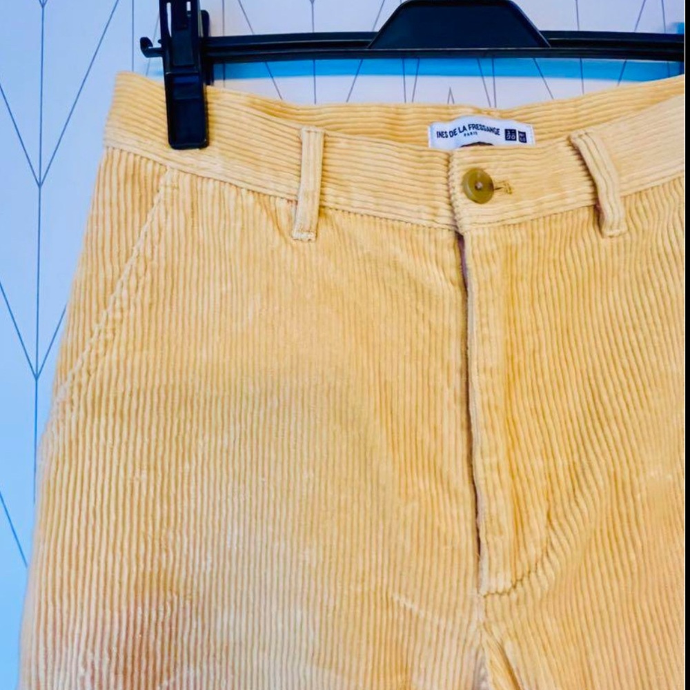 Ines de la Fressage Yellow Corduroy Pants